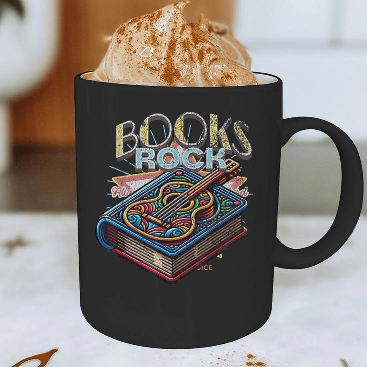 Books Rock Rock'n Roll Science Of Reading Teachers Guitar Graphic Print Coffee Mug, novelty gifts, funny gifts Books Rock Rock'n Roll Science Of Reading Teachers Guitar Graphic Print Coffee Mug, novelty gifts, funny gifts