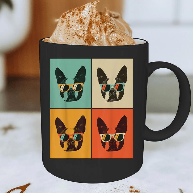 Bostie Dog Lover Boston Terrier With Sunglasses For Men Women Girls Kids Graphic Print Coffee Mug, novelty gifts, funny gifts