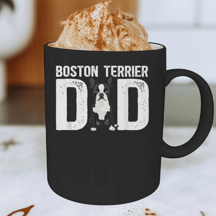 Boston Terrier Dad Of A Bostie Dad Bostie Father Graphic Print Coffee Mug, novelty gifts, funny gifts