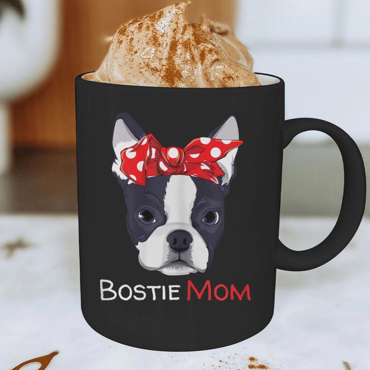 Boston Terrier Mom Bostie Women Girls Graphic Print Coffee Mug, novelty gifts, funny gifts