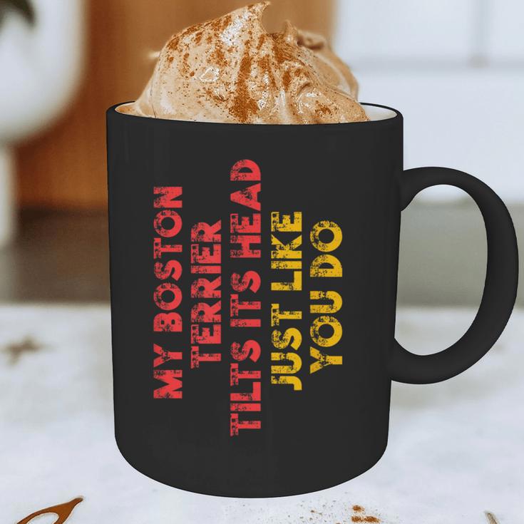 Boston Terrier Mom Dad Dog Lover Owner Women Men Graphic Print Coffee Mug, novelty gifts, funny gifts