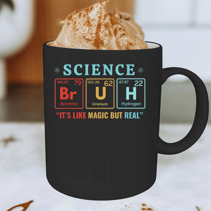 Bruh Science Like Magic But Real Teachers Students Scientist Graphic Print Coffee Mug, novelty gifts, funny gifts