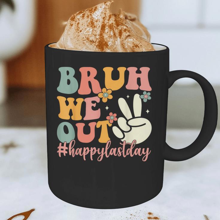 Bruh We Out Teacher Retro Last Day Of School Boys Girls Kids Graphic Print Coffee Mug, novelty gifts, funny gifts