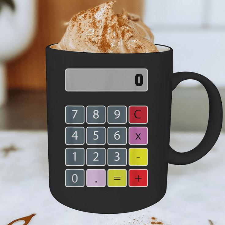 Calculator Math Teacher Halloween Costumes Women Men Adults Graphic Print Coffee Mug, novelty gifts, funny gifts