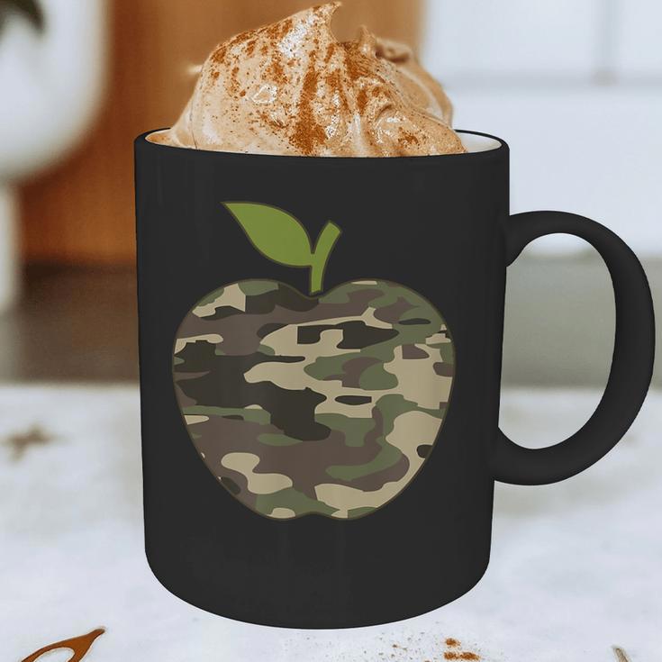 Camo Apple Camouflage Clothing School Student Camo Teacher Men Women Kids Graphic Print Coffee Mug, novelty gifts, funny gifts Camo Apple Camouflage Clothing School Student Camo Teacher Men Women Kids Graphic Print Coffee Mug, novelty gifts, funny gifts