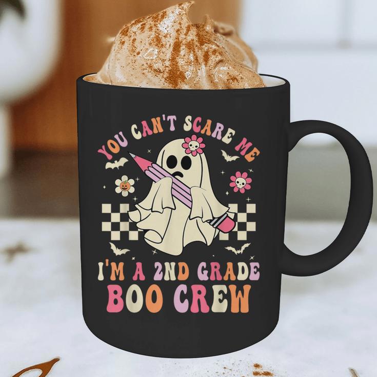 You Can't Scare Me Im A 2nd-Grade Boo Crew Teacher Halloween Graphic Print Coffee Mug, novelty gifts, funny gifts