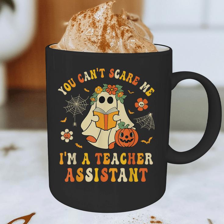 You Can't Scare Me I'm A School Teachers Assistant Halloween Graphic Print Coffee Mug, novelty gifts, funny gifts