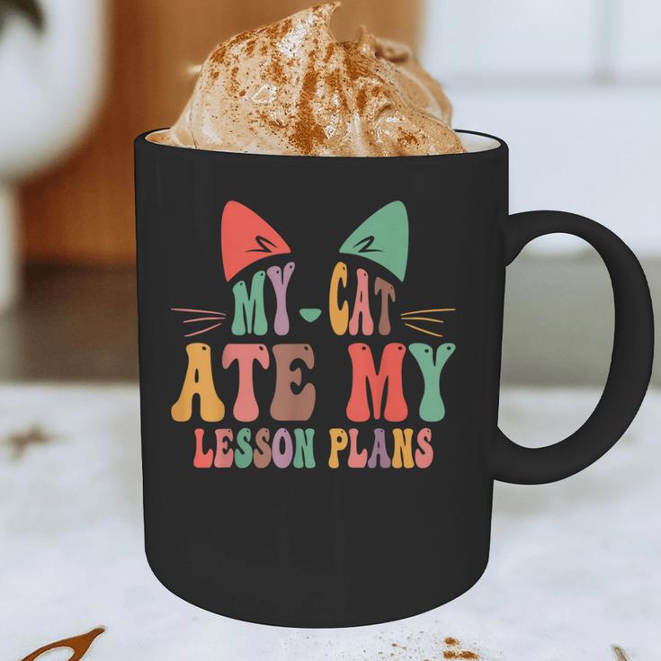 My Cat Ate My Lesson Plans Teacher Sarcastic Graphic Print Coffee Mug, novelty gifts, funny gifts My Cat Ate My Lesson Plans Teacher Sarcastic Graphic Print Coffee Mug, novelty gifts, funny gifts