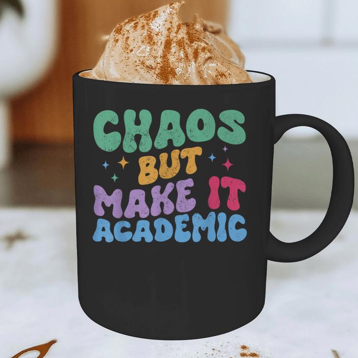 Chaos But Make It Academic Teacher Back To School Graphic Print Coffee Mug, novelty gifts, funny gifts Chaos But Make It Academic Teacher Back To School Graphic Print Coffee Mug, novelty gifts, funny gifts