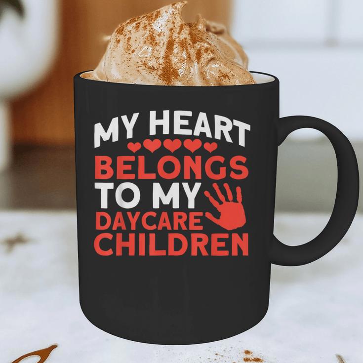 Childcare My Heart Belongs To Children Daycare Teacher Men Women Graphic Print Coffee Mug, novelty gifts, funny gifts