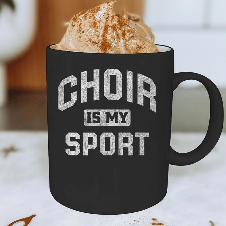 Choir Is My Sport Quote Choir Teacher Graphic Print Coffee Mug, novelty gifts, funny gifts