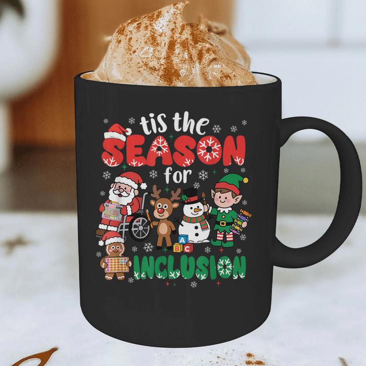 Christmas Sped Teacher Tis The Season For Inclusion Women Graphic Print Coffee Mug, novelty gifts, funny gifts
