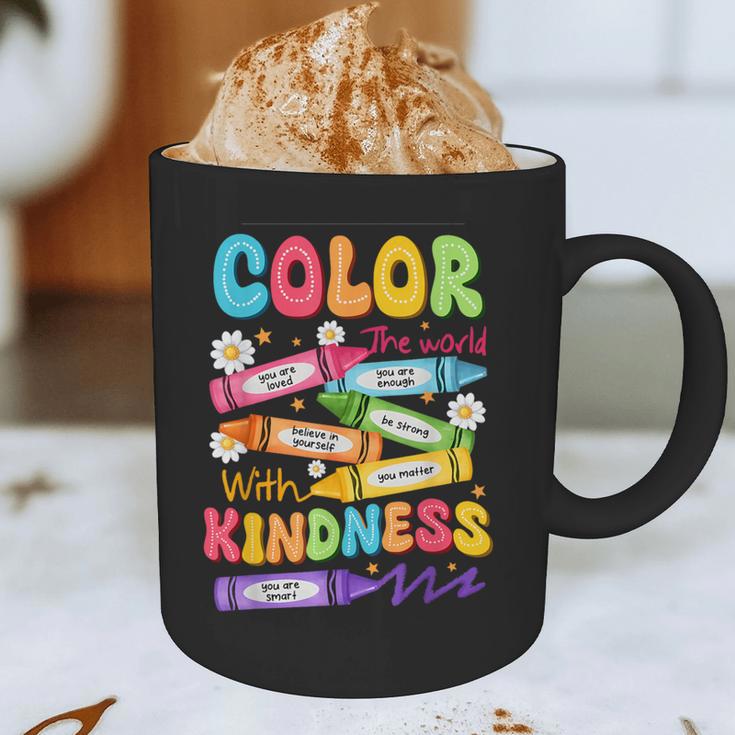 Color The World With Kindness Teachers Back To School Graphic Print Coffee Mug, novelty gifts, funny gifts Color The World With Kindness Teachers Back To School Graphic Print Coffee Mug, novelty gifts, funny gifts