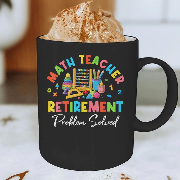 Colorful Math Teacher Retirement Solve The Problem Retired Graphic Print Coffee Mug, novelty gifts, funny gifts Colorful Math Teacher Retirement Solve The Problem Retired Graphic Print Coffee Mug, novelty gifts, funny gifts