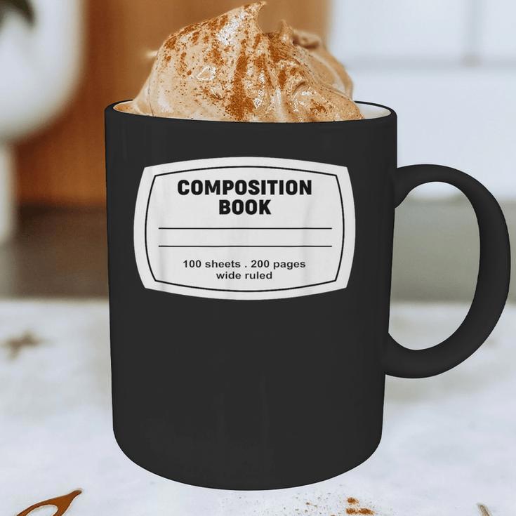 Composition Notebook Halloween Costume Teacher Student Graphic Print Coffee Mug, novelty gifts, funny gifts Composition Notebook Halloween Costume Teacher Student Graphic Print Coffee Mug, novelty gifts, funny gifts