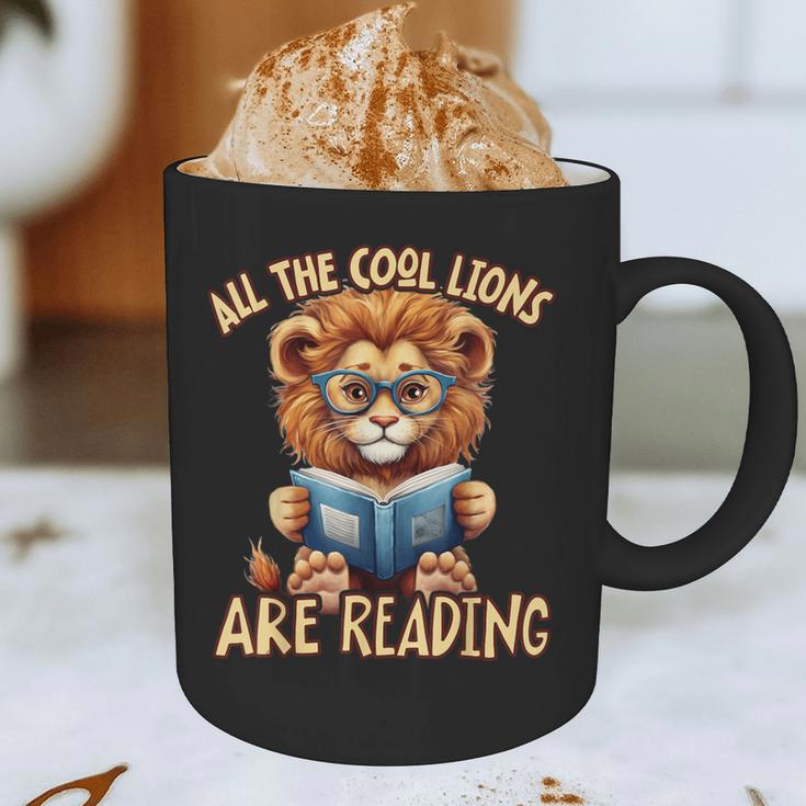 All The Cool Lions Are Reading Lion Teacher Men Women Kids Graphic Print Coffee Mug, novelty gifts, funny gifts All The Cool Lions Are Reading Lion Teacher Men Women Kids Graphic Print Coffee Mug, novelty gifts, funny gifts