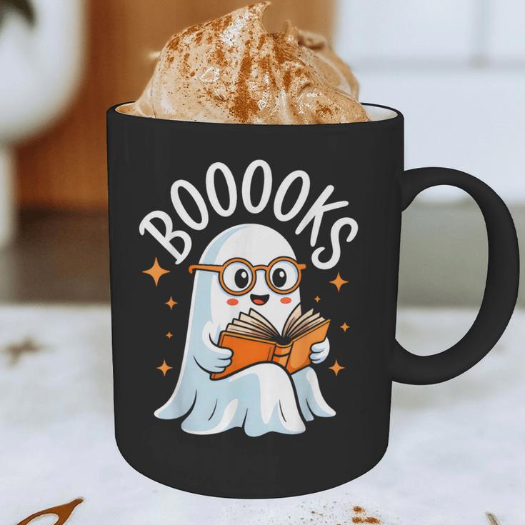 Cute Ghost Reading Book Librarian Teacher Halloween Costume Graphic Print Coffee Mug, novelty gifts, funny gifts