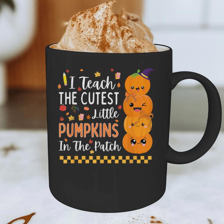 Cute Teacher Halloween For Women Men Teacher Pumpkin Graphic Print Coffee Mug, novelty gifts, funny gifts