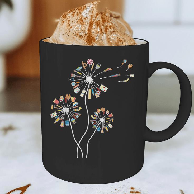 Dandelion Art Shirt For Artist Or Art Teacher Creative Art Graphic Print Coffee Mug, novelty gifts, funny gifts