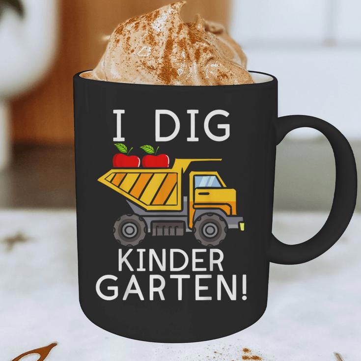 I Dig Kindergarten Student Teacher Construction First Day Graphic Print Coffee Mug, novelty gifts, funny gifts