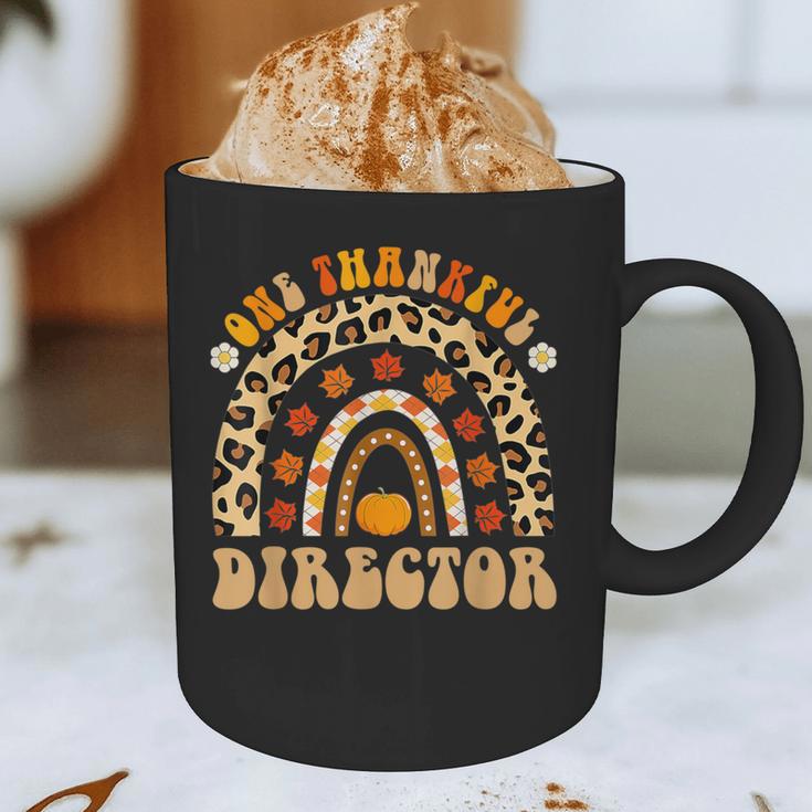 Director One Thankful Fall Teacher Women Life Graphic Print Coffee Mug, novelty gifts, funny gifts