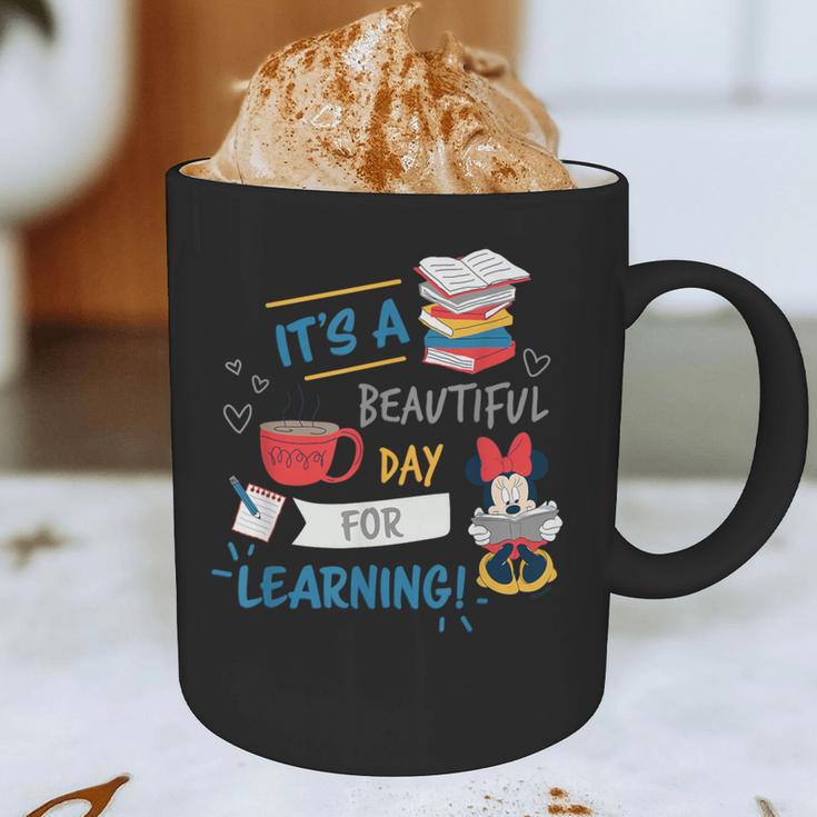 Disney Minnie Mouse Beautiful Day For Learning Teacher's Day Graphic Print Coffee Mug, novelty gifts, funny gifts Disney Minnie Mouse Beautiful Day For Learning Teacher's Day Graphic Print Coffee Mug, novelty gifts, funny gifts