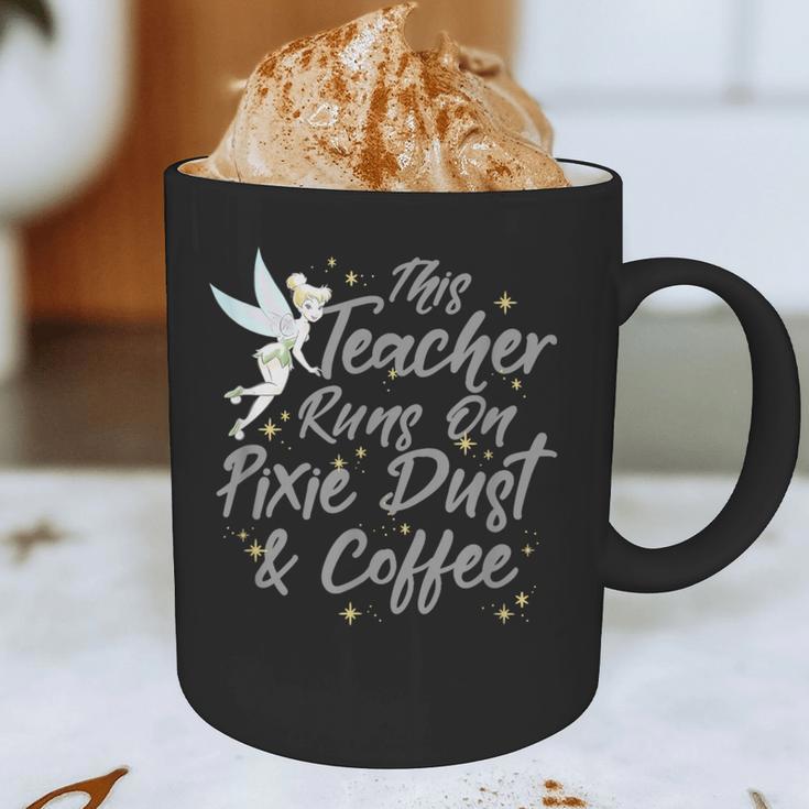 Disney Peter Pan Tinkerbell Teacher Pixie Dust And Coffee Graphic Print Coffee Mug, novelty gifts, funny gifts Disney Peter Pan Tinkerbell Teacher Pixie Dust And Coffee Graphic Print Coffee Mug, novelty gifts, funny gifts