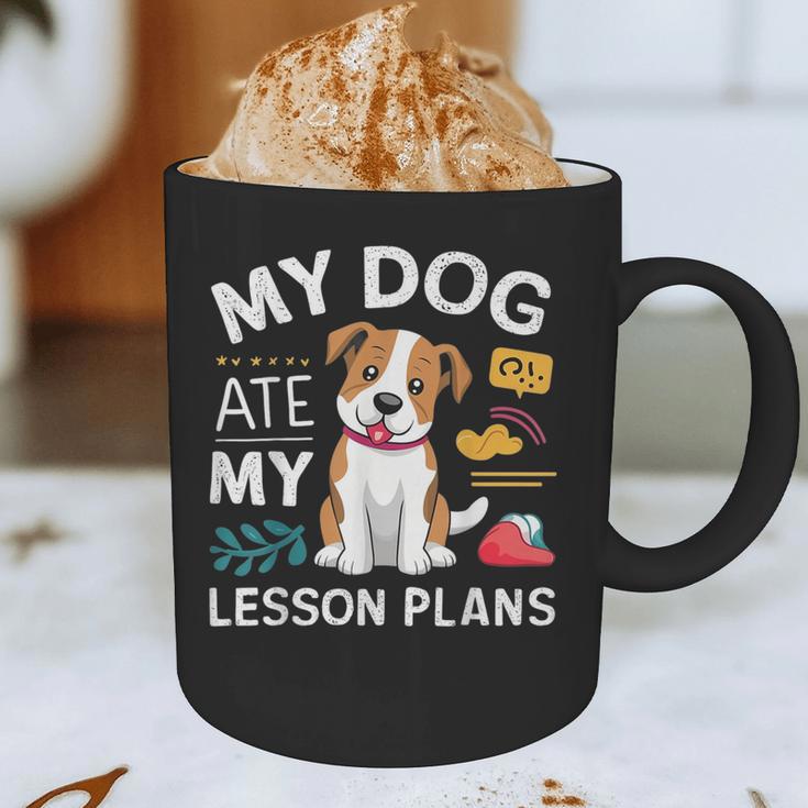 My Dog Ate My Lesson Plan Teacher Back To School Graphic Print Coffee Mug, novelty gifts, funny gifts My Dog Ate My Lesson Plan Teacher Back To School Graphic Print Coffee Mug, novelty gifts, funny gifts