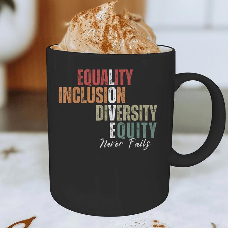 Equality Inclusion Diversity Equity Love Never Fails Teacher Graphic Print Coffee Mug, novelty gifts, funny gifts Equality Inclusion Diversity Equity Love Never Fails Teacher Graphic Print Coffee Mug, novelty gifts, funny gifts