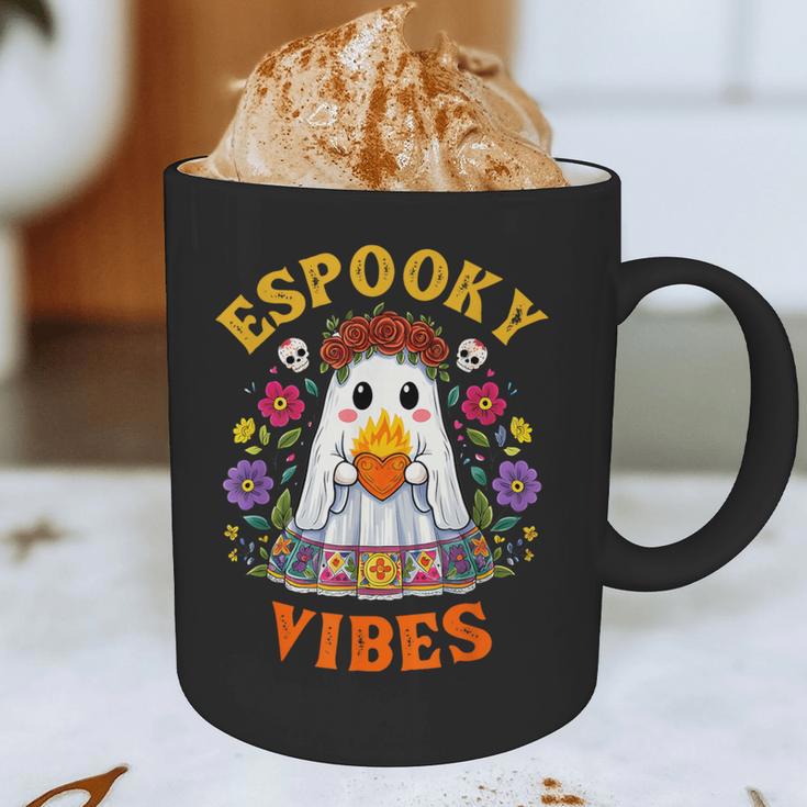 Espooky Vibes Spanish Mexican Halloween Ghost Teachers Graphic Print Coffee Mug, novelty gifts, funny gifts Espooky Vibes Spanish Mexican Halloween Ghost Teachers Graphic Print Coffee Mug, novelty gifts, funny gifts