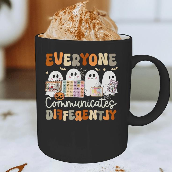 Everyone Communicates Differently Halloween Sped Teacher Graphic Print Coffee Mug, novelty gifts, funny gifts Everyone Communicates Differently Halloween Sped Teacher Graphic Print Coffee Mug, novelty gifts, funny gifts