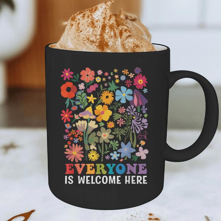 Everyone Is Welcome Here Tshirt Idaho Teacher Support Retro Graphic Print Coffee Mug, novelty gifts, funny gifts Everyone Is Welcome Here Tshirt Idaho Teacher Support Retro Graphic Print Coffee Mug, novelty gifts, funny gifts