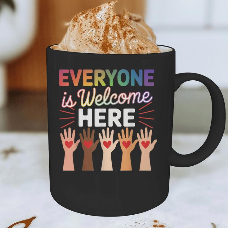 Everyone Is Welcome Here Shirt Teacher Graphic Print Coffee Mug, novelty gifts, funny gifts Everyone Is Welcome Here Shirt Teacher Graphic Print Coffee Mug, novelty gifts, funny gifts