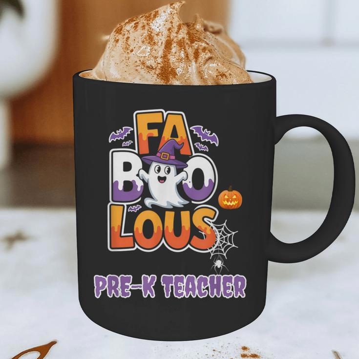 Fabulous Pre-K Teacher Halloween Costume Classroom Outfit Graphic Print Coffee Mug, novelty gifts, funny gifts