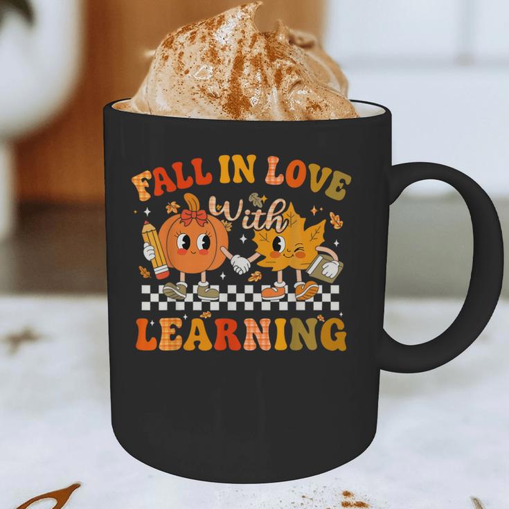 Fall In Love With Learning Autumn Pumpkin Fall Teacher Kids Graphic Print Coffee Mug, novelty gifts, funny gifts Fall In Love With Learning Autumn Pumpkin Fall Teacher Kids Graphic Print Coffee Mug, novelty gifts, funny gifts