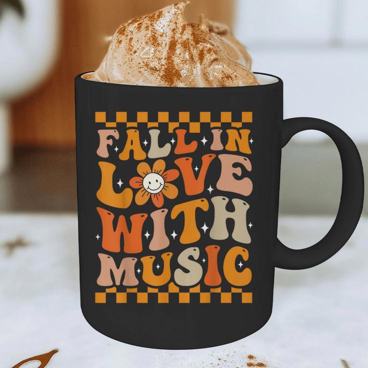 Fall In Love With Music Groovy Thanksgiving Music Teacher Men Women Girls Kids Graphic Print Coffee Mug, novelty gifts, funny gifts Fall In Love With Music Groovy Thanksgiving Music Teacher Men Women Girls Kids Graphic Print Coffee Mug, novelty gifts, funny gifts
