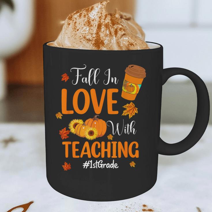 Fall In Love With Teaching 1st Grade Teacher Thanksgiving For Men Women Girls Kids Graphic Print Coffee Mug, novelty gifts, funny gifts Fall In Love With Teaching 1st Grade Teacher Thanksgiving For Men Women Girls Kids Graphic Print Coffee Mug, novelty gifts, funny gifts