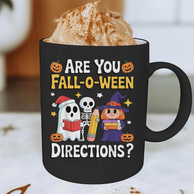 Are You Fall O Ween Directions Halloween Teacher Ghost Graphic Print Coffee Mug, novelty gifts, funny gifts Are You Fall O Ween Directions Halloween Teacher Ghost Graphic Print Coffee Mug, novelty gifts, funny gifts