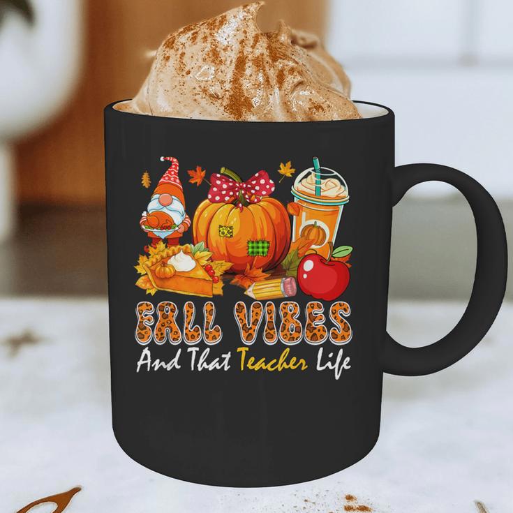 Fall Vibes Costume Teacher Thanksgiving Leopard Gnome Graphic Print Coffee Mug, novelty gifts, funny gifts Fall Vibes Costume Teacher Thanksgiving Leopard Gnome Graphic Print Coffee Mug, novelty gifts, funny gifts