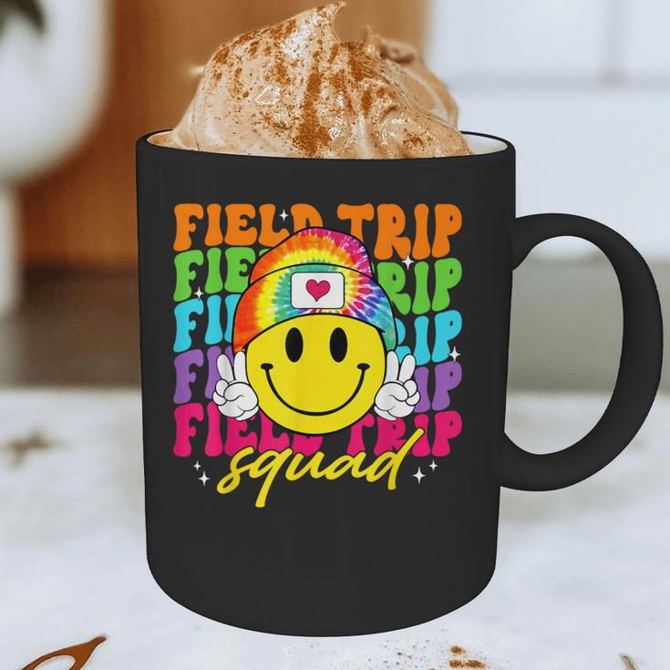Field Trip Squad Groovy Field Day Smile Face Teacher Tie Dye Graphic Print Coffee Mug, novelty gifts, funny gifts Field Trip Squad Groovy Field Day Smile Face Teacher Tie Dye Graphic Print Coffee Mug, novelty gifts, funny gifts