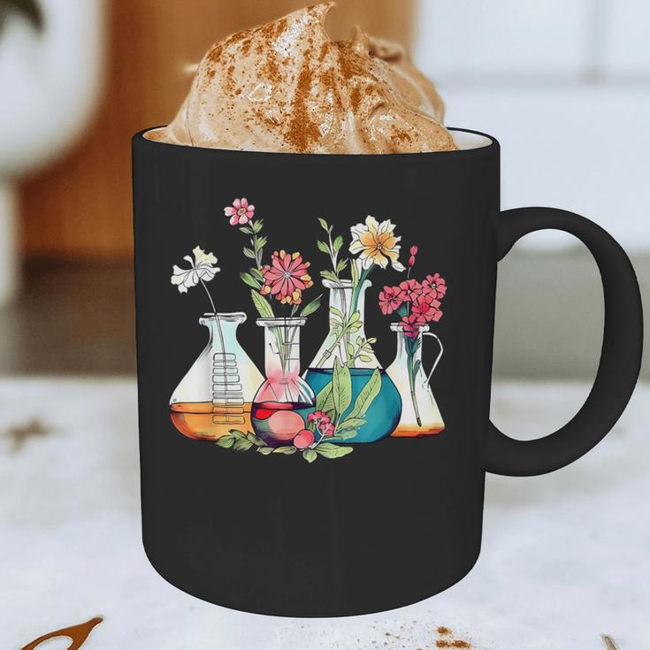 Floral Beakers Chemistry Lab Teacher Graphic Print Coffee Mug, novelty gifts, funny gifts Floral Beakers Chemistry Lab Teacher Graphic Print Coffee Mug, novelty gifts, funny gifts