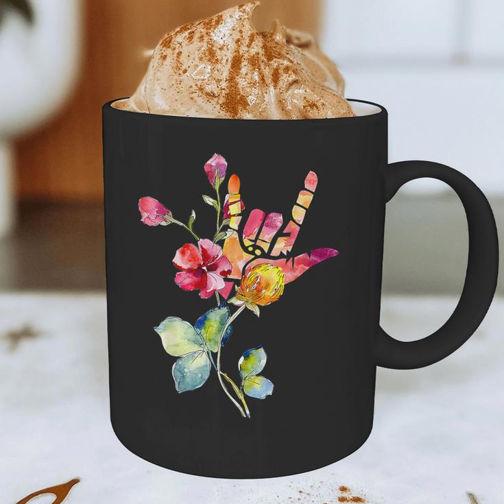 Flower American Sign Language ASL Teacher Teaching Deaf Graphic Print Coffee Mug, novelty gifts, funny gifts Flower American Sign Language ASL Teacher Teaching Deaf Graphic Print Coffee Mug, novelty gifts, funny gifts