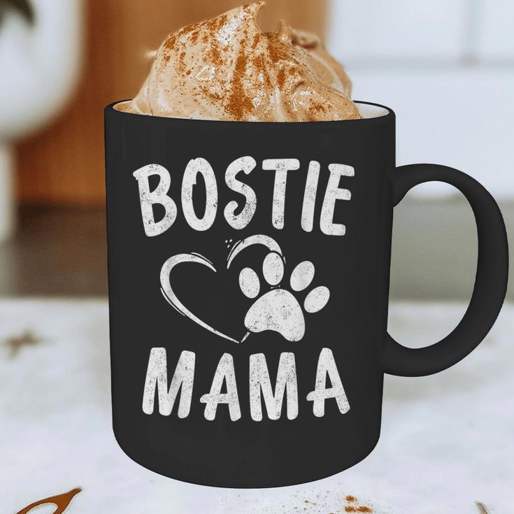 Fun Bostie Mama Dog Lover Apparel Boston Terrier Mom Graphic Print Coffee Mug, novelty gifts, funny gifts