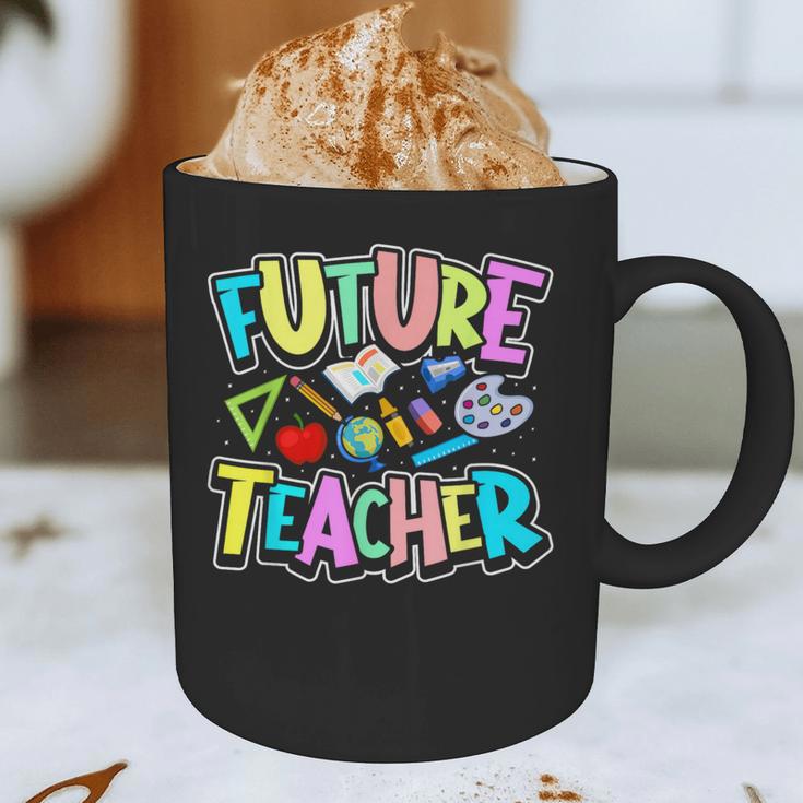 Future Teacher Kid's Career Graphic Print Coffee Mug, novelty gifts, funny gifts