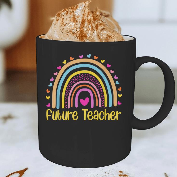 Future Teacher Rainbow Graphic Print Coffee Mug, novelty gifts, funny gifts Future Teacher Rainbow Graphic Print Coffee Mug, novelty gifts, funny gifts