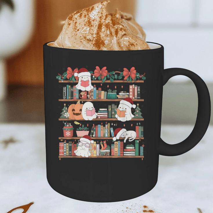 Ghost Christmas Reading Book Lover Library Christmas Teacher Graphic Print Coffee Mug, novelty gifts, funny gifts Ghost Christmas Reading Book Lover Library Christmas Teacher Graphic Print Coffee Mug, novelty gifts, funny gifts