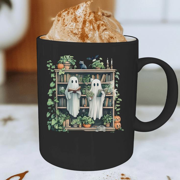 Ghost Plant Library Halloween Reading Books Teacher Vintage Graphic Print Coffee Mug, novelty gifts, funny gifts Ghost Plant Library Halloween Reading Books Teacher Vintage Graphic Print Coffee Mug, novelty gifts, funny gifts