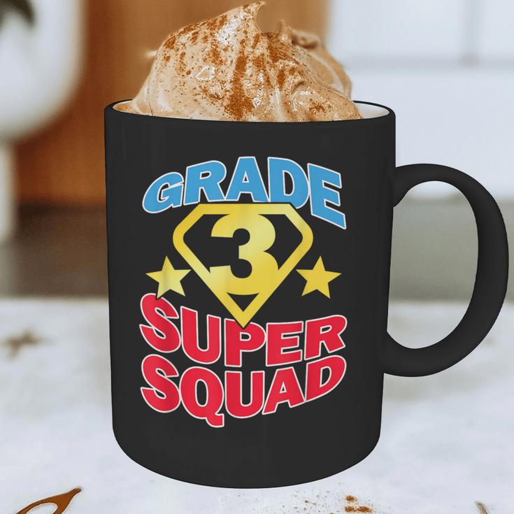 Grade 3 Super Squad Superhero Teacher Team Men Women Girls Kids Graphic Print Coffee Mug, novelty gifts, funny gifts