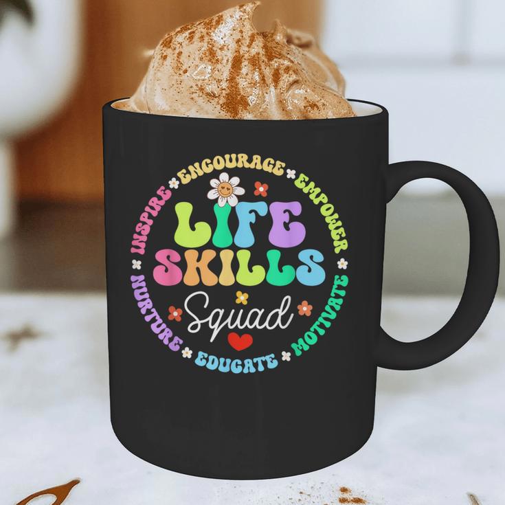 Groovy Life Skills Squad Teacher Special Ed SPED Team Crew Graphic Print Coffee Mug, novelty gifts, funny gifts
