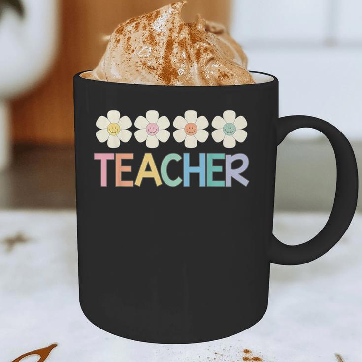 Groovy Teacher Cute Daisy Flower Retro Back To School Graphic Print Coffee Mug, novelty gifts, funny gifts Groovy Teacher Cute Daisy Flower Retro Back To School Graphic Print Coffee Mug, novelty gifts, funny gifts
